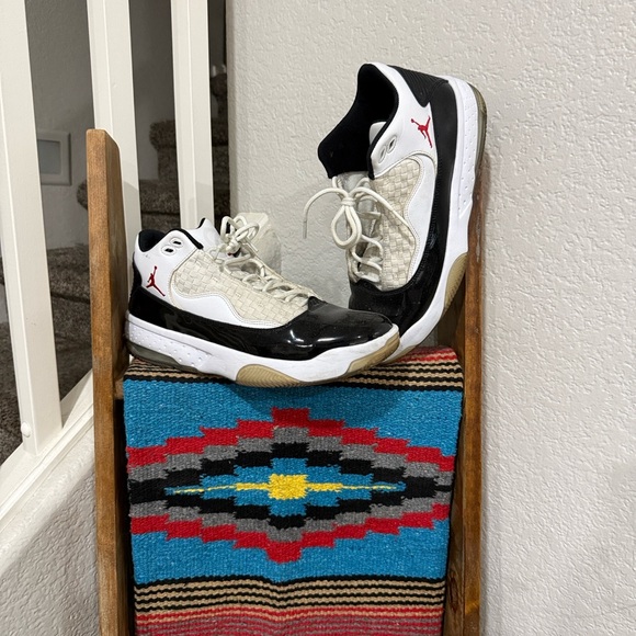 Jordan Other - Jordan Men's White Black Red Low-Top Sneakers